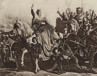 Kuningatar Elisabet Tilburyssa (syväpaino) tekijältä Ferdinand II Piloty
