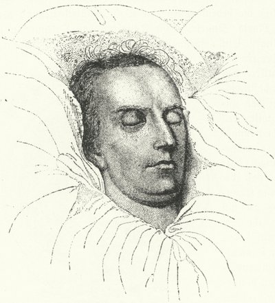 Saksalainen runoilija ja näytelmäkirjailija Friedrich Schiller kuolinvuoteellaan tekijältä Ferdinand Jagemann
