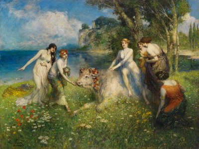 Eurooppa ja härkä, 1910-luku. tekijältä Ferdinand Leeke