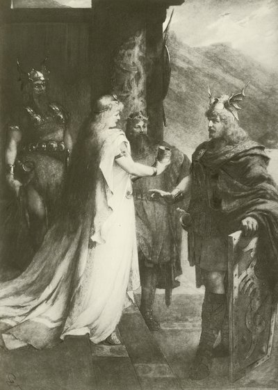 Gotterdammerung, Act I (syväpaino) tekijältä Ferdinand Leeke