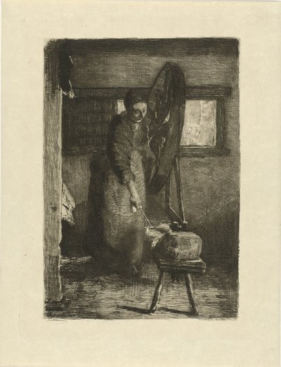 Spinster töissä Töissä (nimi esineessä) tekijältä Ferdinand Oldewelt