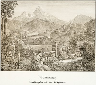 Torstaina: Berchtesgaden ja Watzmann-joet tekijältä Ferdinand Olivier