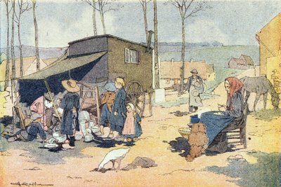 Retamer, lapsuuden kuvakirjassa, n. 1900 (kaiverrus) tekijältä Ferdinand Raffin