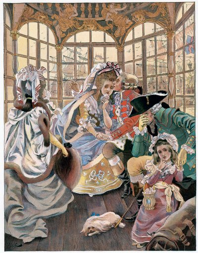 Maahanmuutto vallankumouksen aikana, 1700-luku, c1880-1950. tekijältä Ferdinand Sigismund Bac
