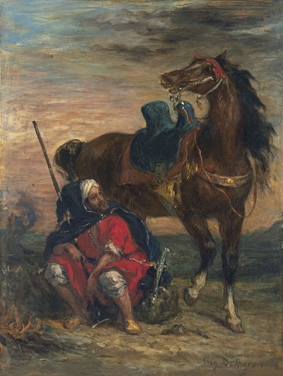 Arab Rider tekijältä Ferdinand Victor Eugene Delacroix