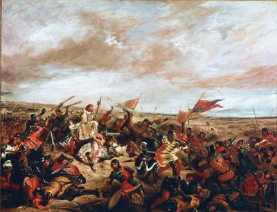 Poitiersin taistelu 19. syyskuuta tekijältä Ferdinand Victor Eugene Delacroix