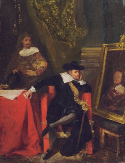 Cromwell Windsorin linnassa, 1828 tekijältä Ferdinand Victor Eugene Delacroix