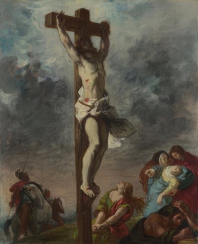 Ristiinnaulitseminen. 1853 tekijältä Ferdinand Victor Eugene Delacroix