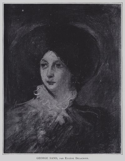 George Sand tekijältä Ferdinand Victor Eugene Delacroix