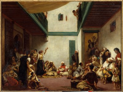 Juutalaiset häät Marokossa. Eugene Delacroix (1798-1863) maalaus tekijältä Ferdinand Victor Eugene Delacroix