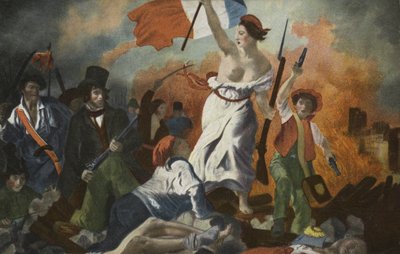 Vapaus ohjaa ihmisiä tekijältä Ferdinand Victor Eugene Delacroix