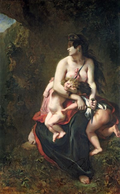 Medea, 1838 tekijältä Ferdinand Victor Eugene Delacroix