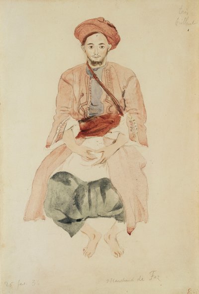 Fezin kauppias, n. 1832 tekijältä Ferdinand Victor Eugene Delacroix