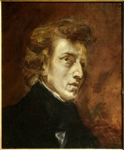 Frederic Chopinin muotokuva tekijältä Ferdinand Victor Eugene Delacroix