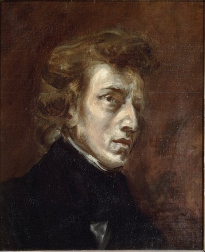Frederic Chopinin muotokuva tekijältä Ferdinand Victor Eugene Delacroix