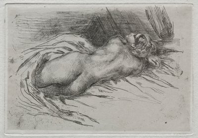 Tutkimus naisesta katsottuna takaa, 1833. tekijältä Ferdinand Victor Eugene Delacroix
