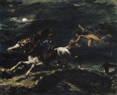 Tam O’Shanter, noidat takaa-ajoina, 1849 tekijältä Ferdinand Victor Eugene Delacroix