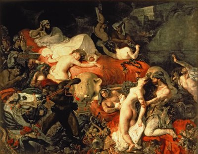 Sardanapalusin kuolema tekijältä Ferdinand Victor Eugene Delacroix
