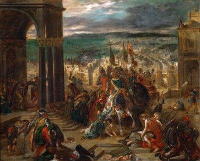 Ristiretkeläisten tulo Konstantinopoliin tekijältä Ferdinand Victor Eugene Delacroix