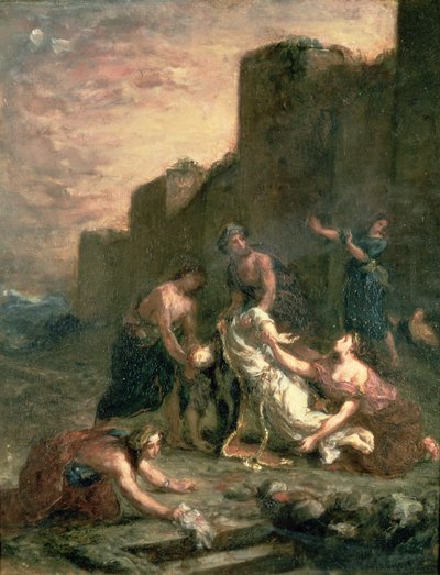 Pyhän Tapanin marttyyrikuolema, 1860 tekijältä Ferdinand Victor Eugene Delacroix