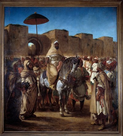 Marokon sulttaani Muley Abd Err Rahman tekijältä Ferdinand Victor Eugene Delacroix