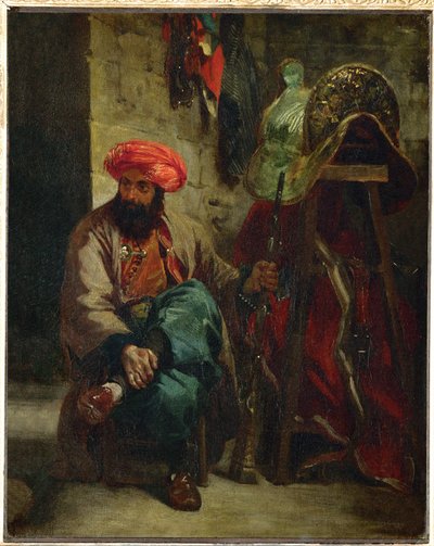 Turkki satulan kanssa ... tekijältä Ferdinand Victor Eugene Delacroix