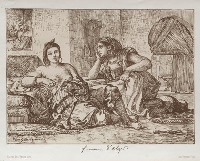 Naiset Algerista, 1833. tekijältä Ferdinand Victor Eugene Delacroix