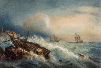 Haaksirikko Saint Nazairen rannikolla, Ferdinand Perrot