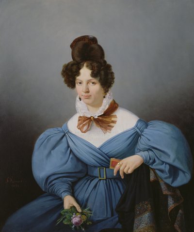 Naisen muotokuva, n. 1830 tekijältä Ferdinand Wachsmuth