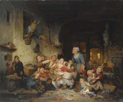 Kyläkoulu tekijältä Ferdinand de Braekeleer the Elder