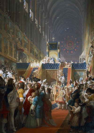 Ranskalainen Louis XIV vastaanottaa yhteiskuntaluokkien edustajia Pariisissa tekijältä Ferdinand the Elder Piloty