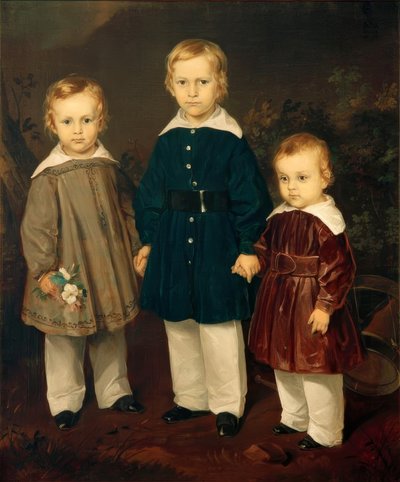 F. v. Rayski, Freiherr von Bechtolsheimin kolme poikaa tekijältä Louis Ferdinand von Rayski