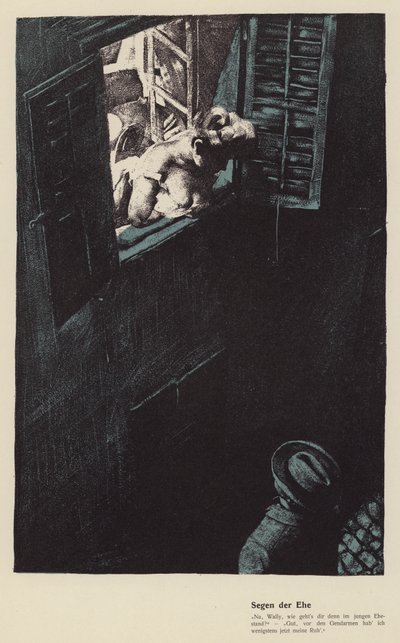 Avioliiton siunaukset (väri litho) tekijältä Ferdinand von Reznicek