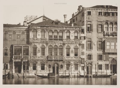 Grimani-palatsi, Canal Grande, 1891 tekijältä Ferdinando Ongania