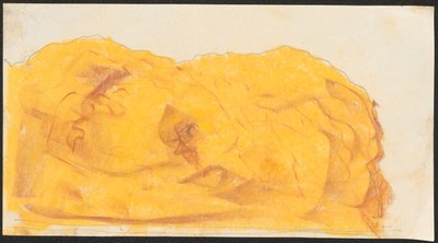 Skizze eines Felsens, lose im Skizzenbuch 1912/II tekijältä Ferdynand Ruszczyc