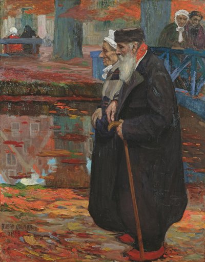 Vanha pariskunta, 1907 tekijältä Fernand Allard L