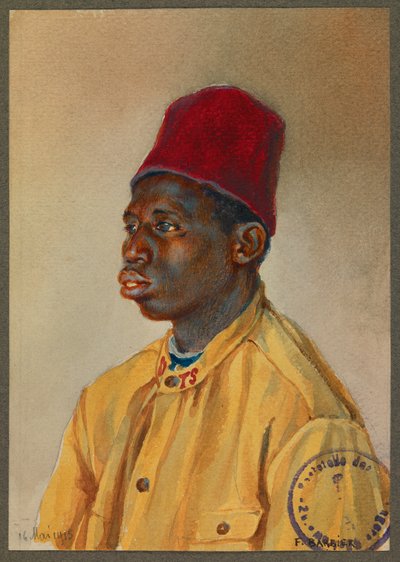 Madion - Diouf , senegalilainen sotilas, Gustrow tekijältä Fernand Barbier