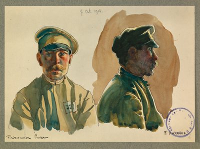 Venäläisen vangin muotokuva tekijältä Fernand Barbier