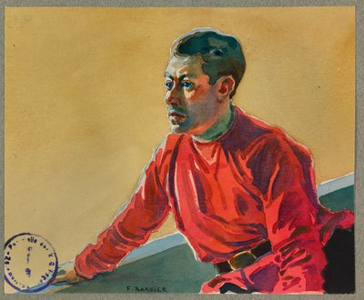 Vanki Lafontan esiintyy tänä iltana leiriteatterissa, Gusttowissa, - tekijältä Fernand Barbier