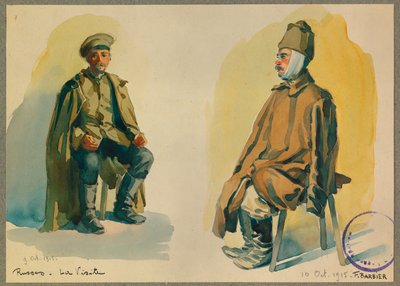 Venäläisen vangin muotokuva tekijältä Fernand Barbier