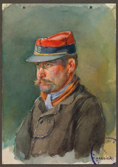 Kersantti Lecacheux 48. aluejoukosta, Gustrowista. tekijältä Fernand Barbier