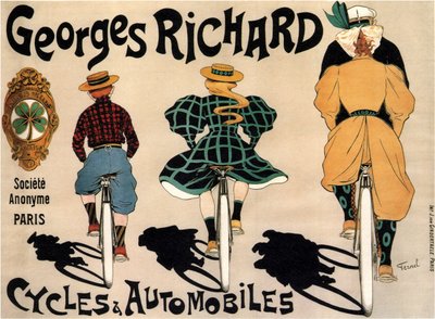 Pyörät ja autot Georges Richard, 1896 tekijältä Fernand Fernel