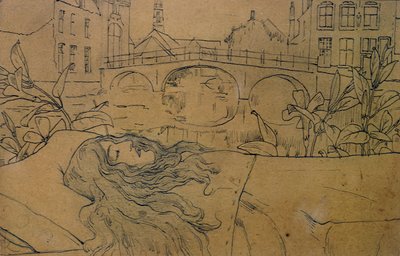 Huonekalut ja erilaiset esineet 1100- ja 1300-luvuilta tekijältä Fernand Khnopff