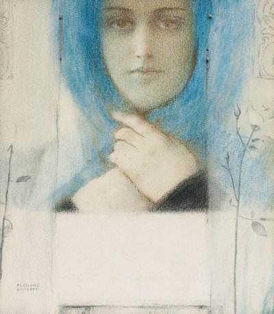 Clematis, n. 1914 tekijältä Fernand Khnopff