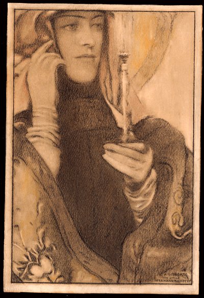 Suitsuke, 1917 tekijältä Fernand Khnopff