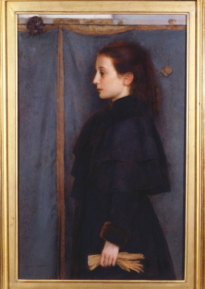 Jeanne de Bauerin muotokuva, 1890 tekijältä Fernand Khnopff
