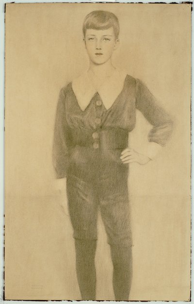 Belgian prinssi Leopold, Brabantin herttua, 1913 tekijältä Fernand Khnopff