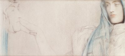 Study for The Secret, n. 1902 tekijältä Fernand Khnopff