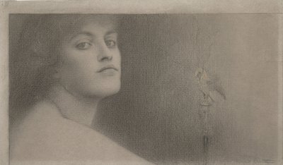 Tutkimus lOffrande The Offeringille, 1891 tekijältä Fernand Khnopff