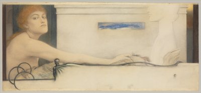 Uhri, 1891 tekijältä Fernand Khnopff